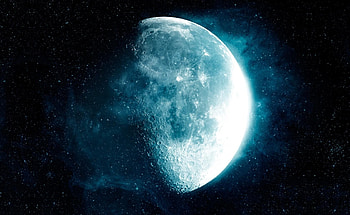 Stars, Universe, Moon, Satellite HD wallpaper