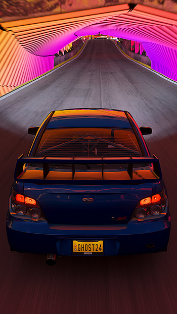 Subaru Impreza Lights, Cars, Tunnel, Automotive LIghting, Forza Horizon 4 HD phone wallpaper