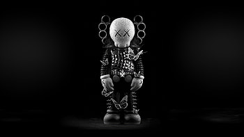 Dark Kaws Black, kaws-black, kaws, dark, black, oled, artist, artwork, digital-art, behance HD wallpaper