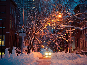 Snow Glow, winter, , glow, snow HD wallpaper