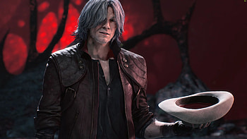 Dante (Devil May Cry), Video Game, Devil May Cry 5, Devil May Cry, Grey Hair HD wallpaper