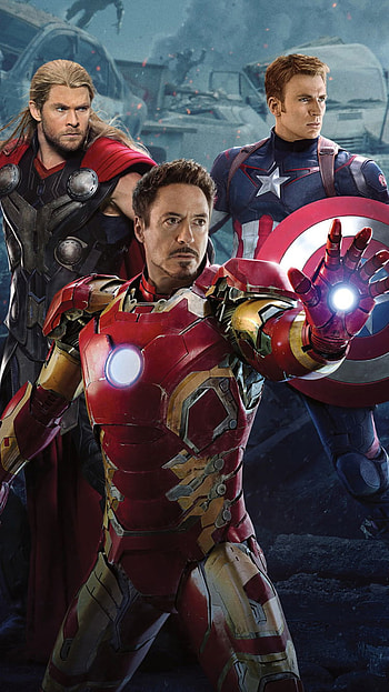 Thor, Captain America, Iron Man, movie, Avengers: Age of Ultron HD phone wallpaper