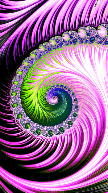 Fractal Art Trippy Psychedelic Background for Smart, green, pink, colors, psychedelic, trippy, Abstract, fractal, abstract green HD phone wallpaper