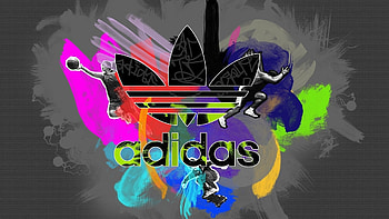 Colorful Adidas Is Cool HD wallpaper