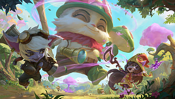 Lulu Teemo Tristana League Of Legends HD wallpaper