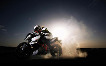 Beautiful biker , Motorcycle , KTM, Lovely car HD wallpaper