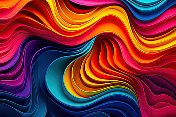 Abstract Pattern, glow, particle, neon, lines, rainbow, Abstract, pattern HD wallpaper