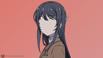 Mai Sakurajima, Anime, Rascal Does Not Dream Of Bunny Girl Senpai, Minimalist, Seishun Buta Yarou Wa Bunny Girl Senpai No Yume Wo Minai HD wallpaper