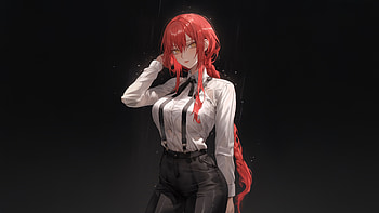 Makima Control Devil, makima, chainsaw-man, anime, artwork, art, digital-art, ai, dark, black, artist HD wallpaper