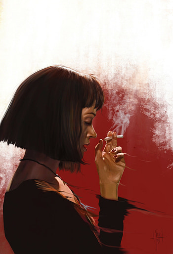 Pulp Fiction , Retro aesthetics, Quentin Tarantino, Classic crime drama HD phone wallpaper