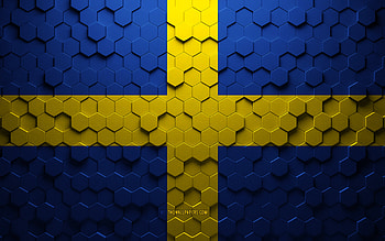 Flag of Verona, honeycomb art, Verona hexagons flag, Verona 3d hexagons art, Verona flag HD wallpaper