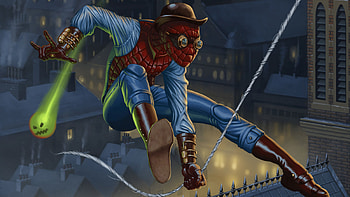 Halloween Spiderman, spiderman, superheroes, artwork, digital-art HD wallpaper