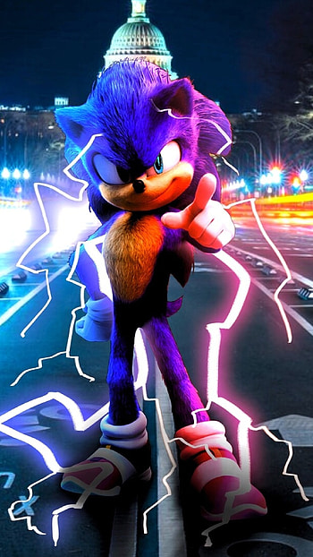 Sonic The Hedgehog, Street Road, Background HD phone wallpaper