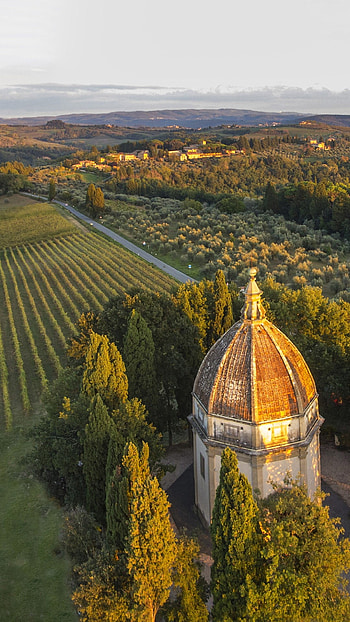 Semifonte chapel, Petrognano locality, Barberino Val Delsa, Tuscany Italy HD phone wallpaper
