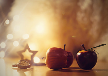 Apples, Holidays, Cookies, Christmas HD wallpaper