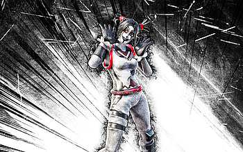 Dark Peekaboo, grunge art, Fortnite Battle Royale, Fortnite characters, Dark Peekaboo Skin, white abstract rays, Fortnite, Dark Peekaboo Fortnite HD wallpaper