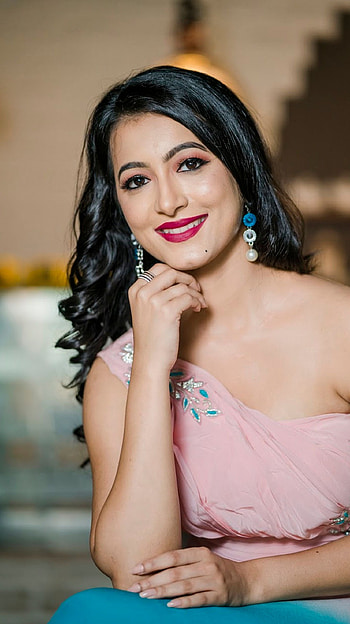 Adhvithi Shetty, kannada serial, actress HD phone wallpaper