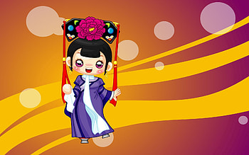 Dance, Vector, Girl, China, Costume, Rite HD wallpaper