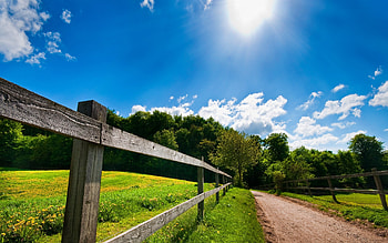 Landscape, Fields, Roads HD wallpaper