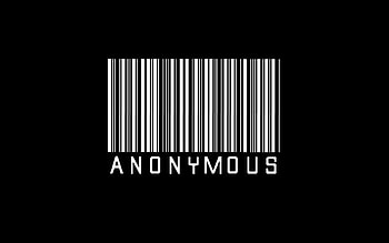 Anonymous, white, simple, black, abstract, cool HD wallpaper