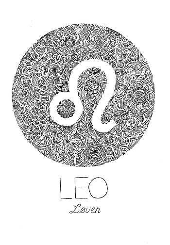 Leo zodiac sign, Zodiac signs drawings HD phone wallpaper
