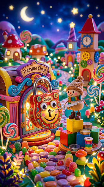Candy Lockpick Night ( ) | Treasure Chest Lockpick | Giggles Padlock Dream HD phone wallpaper
