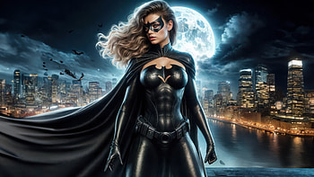 The Dark Knight New Face, batwoman, superheroes, artwork, art, digital-art, ai HD wallpaper