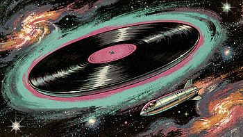 Record, Space, Spaceship HD wallpaper