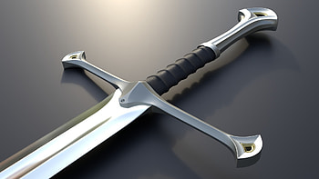 Narsil Sword, Aragorn's legacy, Striking artwork, Sword of destiny HD wallpaper