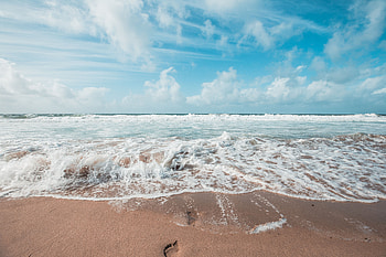 Nature, Waves, Sand, Ocean, Foam, Surf, Traces HD wallpaper