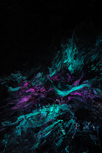 Dark, Abstract, Violet, Divorces, Paint, Liquid, Purple, Mixing HD phone wallpaper