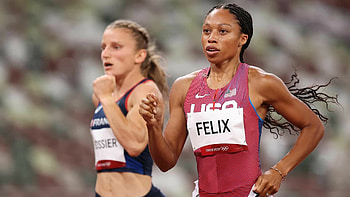 Allyson Felix, Season best, 400m semi, Sports final HD wallpaper