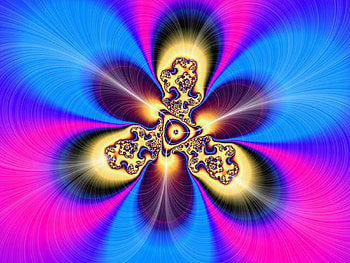 Abstract, Petals, Fractal, Color, Design HD wallpaper