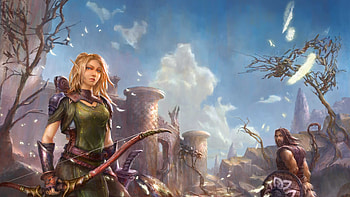 The young elf, Aurehen, and the Viking, Bior Eternity The Last Unicorn HD wallpaper