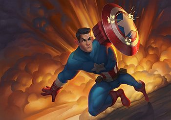 Captain America Shield Art, captain-america, superheroes, artwork HD wallpaper