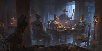 :), art, fantasy, man, forky xu ming, girl, evantai, people, forky xu, hand fan, ming HD wallpaper