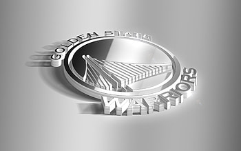 3D logo, Golden State Warriors HD wallpaper
