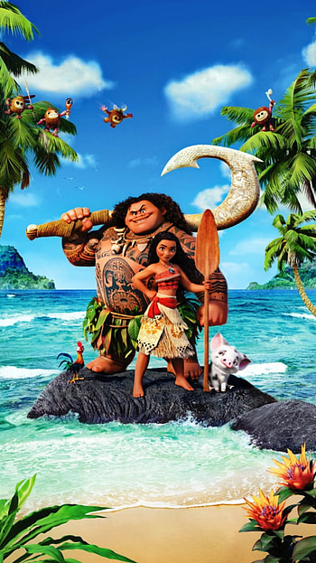 Disney's Moana, cloud, sky, Art, Disney HD phone wallpaper