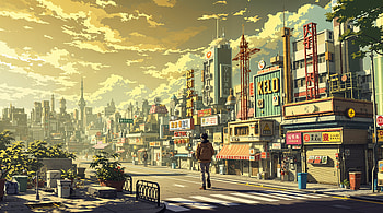 Stunning Ultra of an Enchanting Anime City, anime city, cityscape, urban, futuristic HD wallpaper