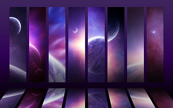 Cosmos collection IV - Purple by *Funerium on deviantART HD wallpaper