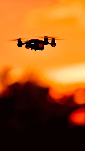 Sunset, Technologies, Technology, Camera, Device, Drone HD phone wallpaper