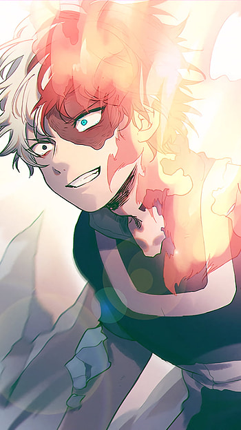 Shoto Todoroki, Anime, My Hero Academia HD phone wallpaper