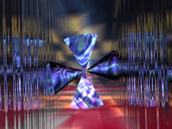 Liquid Geometry, abstract, 3d HD wallpaper