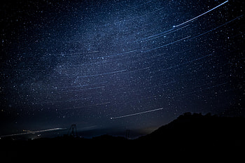 Stars, Night, Dark, Shine, Starry Sky, Brilliance, Darkness HD wallpaper