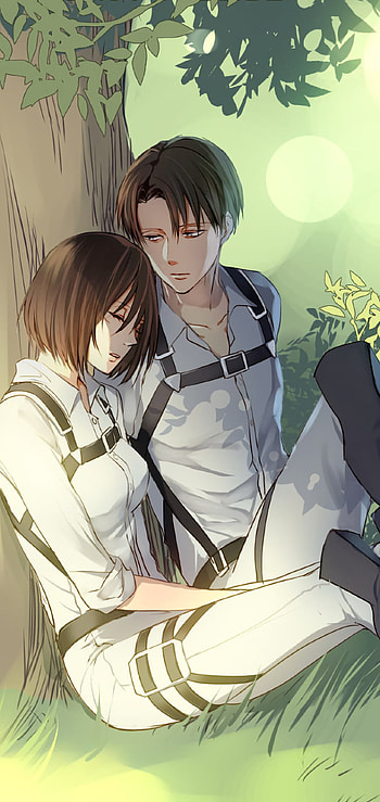Mikasa Ackerman, Levi Ackerman, Anime, Attack on Titan HD phone wallpaper