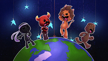Puppet Parade A Night Above The Earth, artist, artwork, digital-art, art, deviantart HD wallpaper