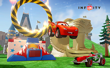 Disney Infinity : Lightning McQueen & Francesco Bernoulli Race, Lightning McQueen, video game, Disney Infinity HD wallpaper