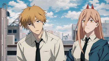 Seriously?!...., Power (Chainsaw Man), Denji (Chainsaw Man), Anime, Chainsaw Man HD wallpaper