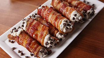 Bacon cannoli, Savory recipe, Unique twist, Irresistible creation HD wallpaper