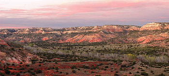 Palo Duro Canyon State Park at Twilight, Twilight, Canyons, State Parks, Texas, Landscapes, Mountains, Nature HD wallpaper